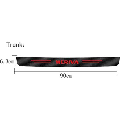 (Rouge,1 pièce pour Meriva) Film protecteur anti-rayures pour seuil de porte de voiture Opel Astra,Insignia,Mokka,Corsa,Vectra,Meriva,Crossland X,Vivaro (1/3)