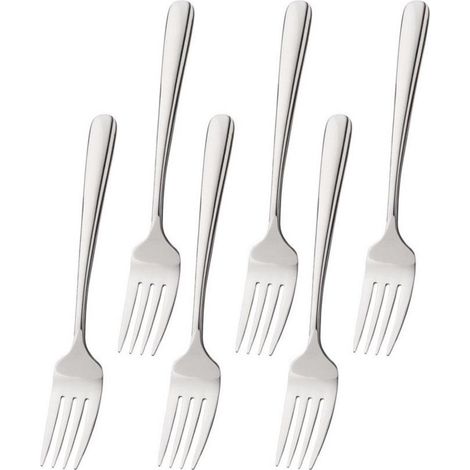 Set 6 Fourchettes En Acier Inoxydable