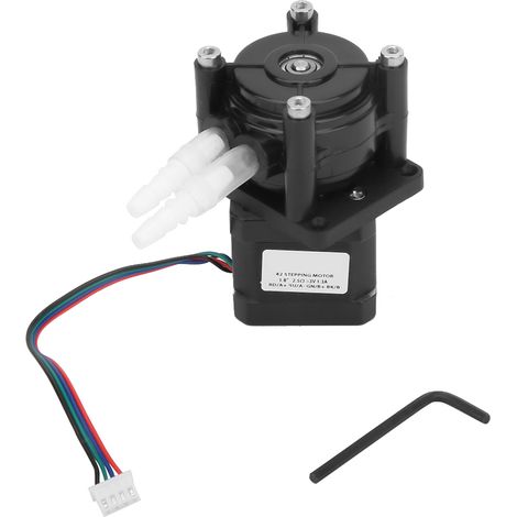 Pompe péristaltique à débit élevé 6‑30V pour aquarium, laboratoire et analyse d'eau (1/5)