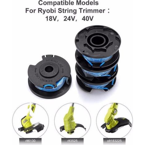 Ligne De Coupe-Bordures - Diametre 0 065 Pouces - Pour Taille-Bordures Sans Fil Ryobi One+ - 6 Unites (1/4)