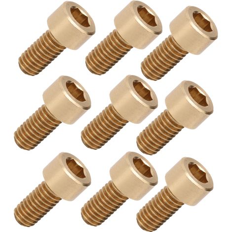 50 vis à tête hexagonale creuse en cuivre, M6 x 12 mm, outils et fournitures industrielles (1/5)