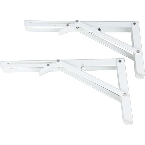 Support triangulaire pliable avec support d'étagère de séparation renforcé et robuste (1/5)