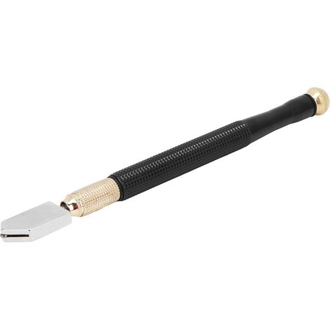 Set mit 2 Ölglasschneidern, Griff aus Aluminiumlegierung für Diamant- und Mineralglas, Schwarz/Gold (1/5)
