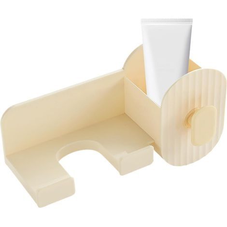 Porte-Sèche-Cheveux Murale - Organisateur Sèche-Cheveux Sans Percage - Gain de Place Salle de Bain pour Accessoires, Serviettes et Cosmétiques (1/5)