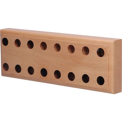 Support de couteaux pliable en pin avec 16 fentes, rangement mural pour cuisine, organisateur en bois pour couteaux