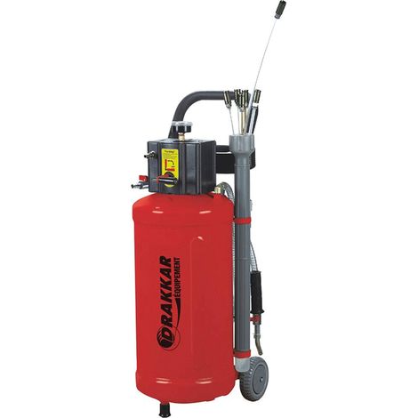 Drakkar Equipement – Vidangeur d'huile pneumatique 30 litres – 5 sondes incluses – Capacité 30L – Pour vidange moteur et boîte de vitesse (1/3)