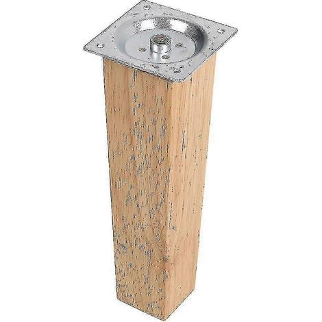 Ensemble de pieds de meubles en chêne, pieds de table carrés, adaptés au remplacement de meubles de maison, 20 cm. (1/5)
