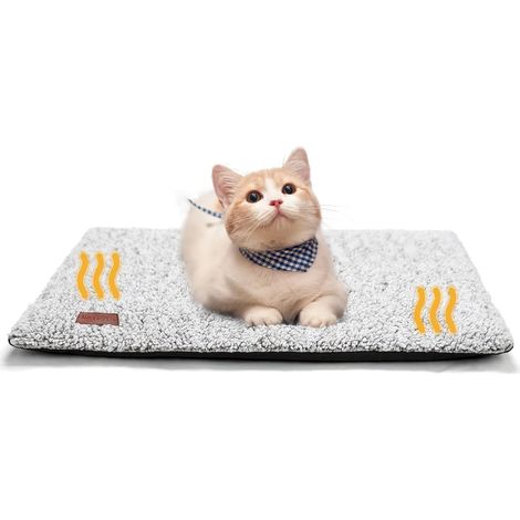 ZOLGINAH Coussin Auto-Chauffant Chat Tapis Chauffant Chien, Couverture Chauffante Tapis Thermique idéal pour Chat & Chien Lavable, Taille: 61X46cm (1/5)