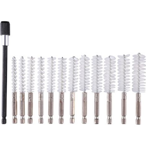 Set zur Reinigung von Zylinderbohrern, geeignet für Schlagbohrmaschinen, inklusive Drahtbürste, Edelstahlrohr usw.