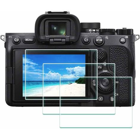 Protector de pantalla para Sony A7 IV Alpha 7 IV A7IV 7IV A7M4 LCD, película protectora de vidrio templado, accesorios, 0,3 mm, dureza 9H, antiarañazos, antihuellas, antiburbujas - Paquete de 3 (1/5)