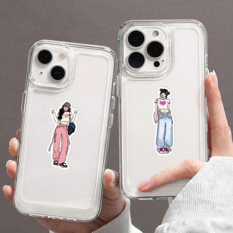 Sticker - 65 Pièces - Thème Filles à la Mode - Pour Albums Photos Carnets DIY Téléphones Tablettes (1/5)
