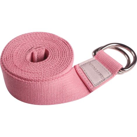 Sangle De Yoga - 250 Cm X 4 Cm - Boucle D-Ring Métallique Réglable - Pour Étirements Pilates Gymnastique - 1 Pièce (1/5)