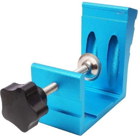 Kit gabarit perçage 46 pièces, aluminium robuste, foret 32, pour menuiserie, ébénisterie, bricolage (1/4)
