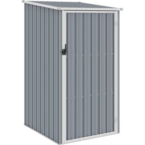 Capanno da Giardino Grigio 87x98x159 cm in Acciaio Zincato vidaXL
