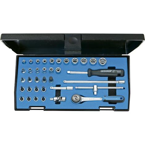 Gedore Steckschlüssel-Satz 1/4 36-tlg. 6-kant IN-TX-ITX (1/5)
