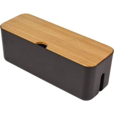 Boîte de rangement pour multiprises et câbles, dissimule les multiprises et les câbles d'alimentation dans les bureaux (1/5)