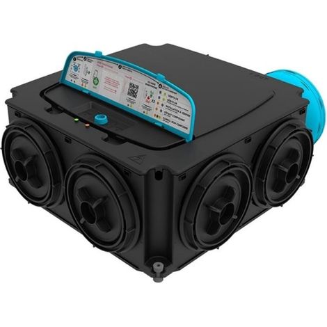 Atlantic – VMC simple flux hygroréglable – 4 piquages Ø 80 mm et 1 Ø 125 mm – Détection de présence pour évacuation rapide des odeurs – Silencieuse 32 dB (1/5)
