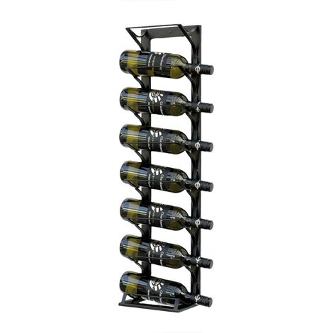 DanDiBo Weinregal Etude Wand & Stand Metall Schwarz 96318 Flaschenständer für 8 Flaschen Flaschenregal Flaschenhalter Weinflaschenregal