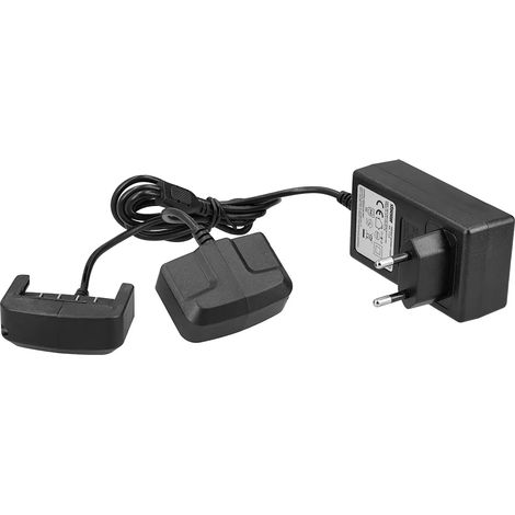 Cargador batería Stocker dual 21v protección sobrecarga temperatura