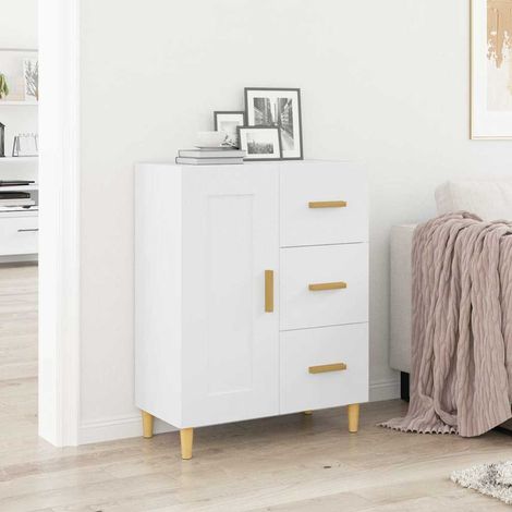 Sideboard Weiß 69,5x34x90 cm Holzwerkstoff