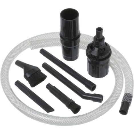 Set kleiner Universal-Staubsaugerdüsen 30–38 mm, Schwarz