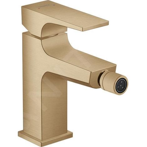 HANSGROHE Mitigeur bidet poignée manette, bonde Push-Open bronze brossé (1/5)