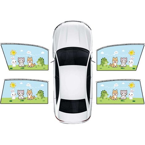 Store Pare-Soleil Voiture Protection Solaire Isolation Thermique Rideau Latéral Intimité Universel Auto 9604B (1/5)