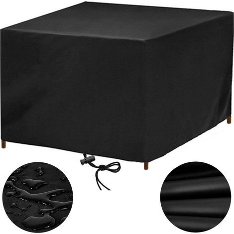 Housse Table de Jardin Housse Salon de Jardin Exterieur Impermeable 60x60 Housses pour Mobilier de Jardin Housse de Protection Bâche Salon de Jardin Exterieur pour Table Chaise Set, 60x60x60cm (1/5)