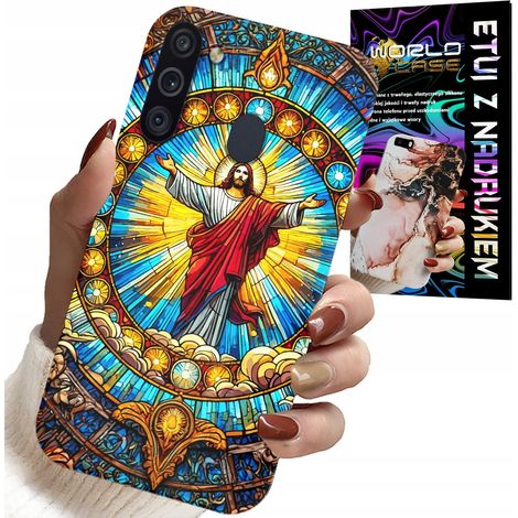 Custodia per Samsung Galaxy A21 - religione Gesù Cristianesimo + vetro (1/5)