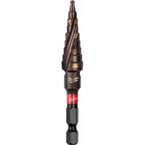 MILWAUKEE SHOCKWAVE STUFENBOHRER 4-12 MM 1-MM STUFEN TECHTRONIC INDUSTRIE (11070) 48899261 (1/2)