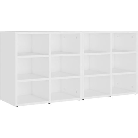 Maison Exclusive - Scarpiere 2 pz Bianche 52,5x30x50 cm