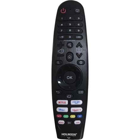 HOLMIOS Telecomando universale per LG Smart TV (2xLR03/AAA non inclusi) nero