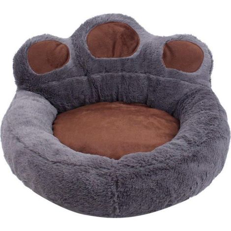 Hundebett Bärentatze abnehmbar waschbar Indoor/Outdoor S Grau