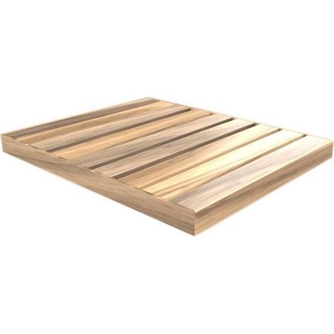 Piatto Doccia da Esterno 100x80 cm in Legno di Okumè Arkema Naturale