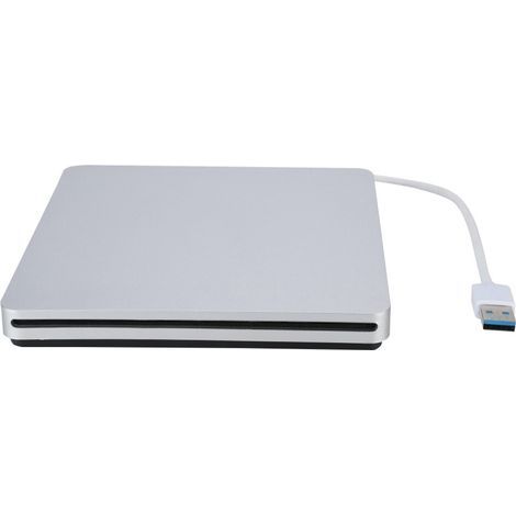 Adapté à la lecture et à l'écriture à haute vitesse des lecteurs CD/DVD externes, plug and play, adaptateur USB-C, lecteur de disque optique portable à double interface, compatible avec Windows. (1/2)