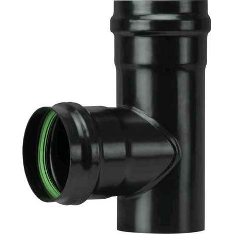 Raccordo a T F/F per Stufa a Pellet Acciaio rivestito con smalto porcellanato 10 cm - PN1005F Diametro 10 cm Raccordo a T F/F (1/2)
