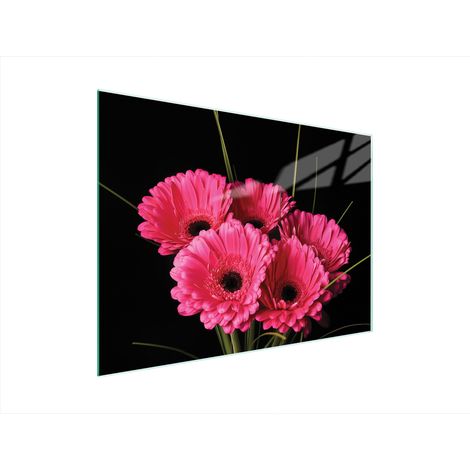 TAGLIERE IN VETRO 40x30 GERBERA (1/5)