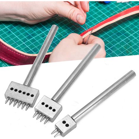 3PCS Kit de Perçage pour Cuir - Outils à Poinçonner pour Ceintures, Sacs et Accessoires (5mm, 2+4+6mm) (1/5)