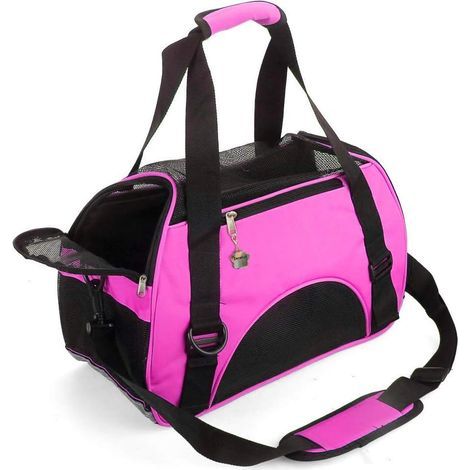 Soft-Sided Cat Carrier Bag for Cats, Dogs, and Puppies - Comfortable, Portable, Foldable, Airline Approved (1/5)