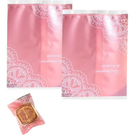 Emballages pour caramels, 10 x 13,5 cm, 200 pièces, film cellophane prédécoupé antiadhésif pour nougat et caramel. (1/5)