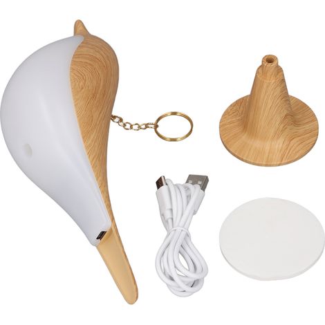 Ortviai Lampe de Bureau en Forme d'Oiseau – Lampe Tactile Rechargeable USB, 3 Couleurs et Gradation Continue (1/5)