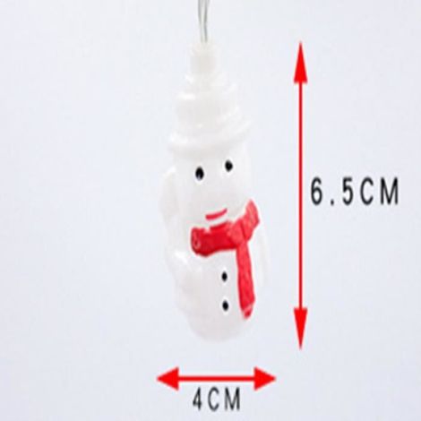 Guirlande de Noël - - Bonhomme de neige - 1.5m 10 LED - Batterie - Décoration de fête (1/4)