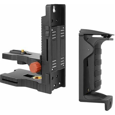 Support Laser, Support De Réglage Fin Pour Laser En Croix Avec Clip Réglable, Base Pivotante Magnétique Multifonctionnelle, Avec Filetage Mâle 1/4'' Et Femelle 5/8'', Réglable À 360° (1/5)