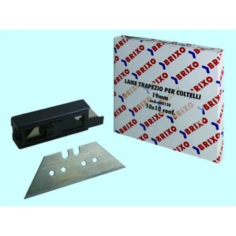 Lame per coltelli Brixo Profy trapezio 19 mm conf.10pz
