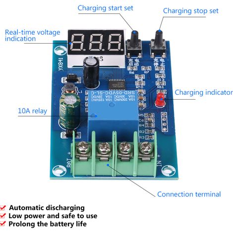 YX841 6V-60V Digitales Batterieladesteuermodul (1/5)