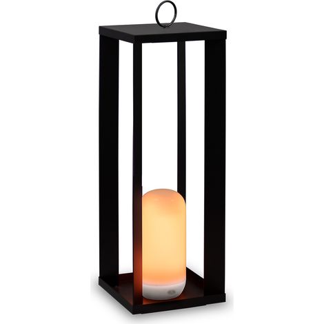 SIROCO 50 cm de altura. Lámpara decorativa inalámbrica para interior y exterior. Luz LED recargable por USB. Hecho en España (1/4)