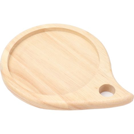 Planche à découper ronde multifonctionnelle en bois pour le camping, idéale pour la charcuterie et les fruits. (1/5)