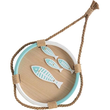 Présentoir Mural Bois Pour Clés Rond Organisateur Et Support De Rangement Léger Décor Méditerranéen Pour Maison Bureau Hôtel Gain De Place Et Décoration Pratique (1/5)