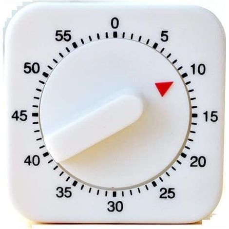 Minuterie de Cuisine Mécanique, Minuteur de 60 Minutes avec Alarme Sonore Compte à Rebours Timer pour la Commande de Cuisson, la Mesure du Temps de Sport (1/5)