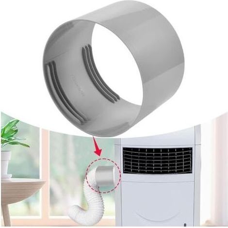 Tuyau flexible pour climatiseur mobile Adaptateur de fenêtre en PVC, tuyau d’évacuation portable pour climatiseurs, classe énergétique A, diamètre 150 mm (1/5)